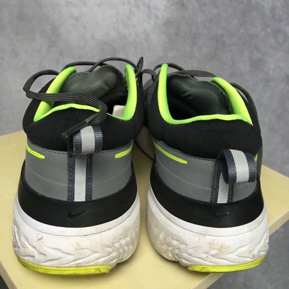 Nike Mens React Miler 2 Running Shoes size 12.5 Sneakers Smoke Grey Volt Black‎ main image 16